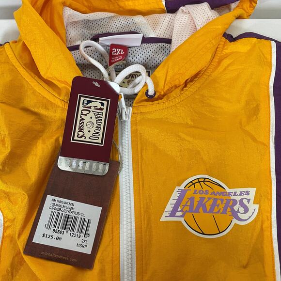 Mitchell & Ness Los Angeles Lakers NBA Highlight Reel Windbreaker Jacket - Picture 2 of 6